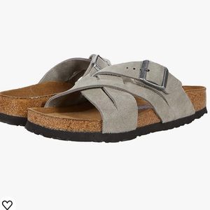 Birkenstock Lugano Soft Footbed Stone Coin Suede 43 Men’s size 11
